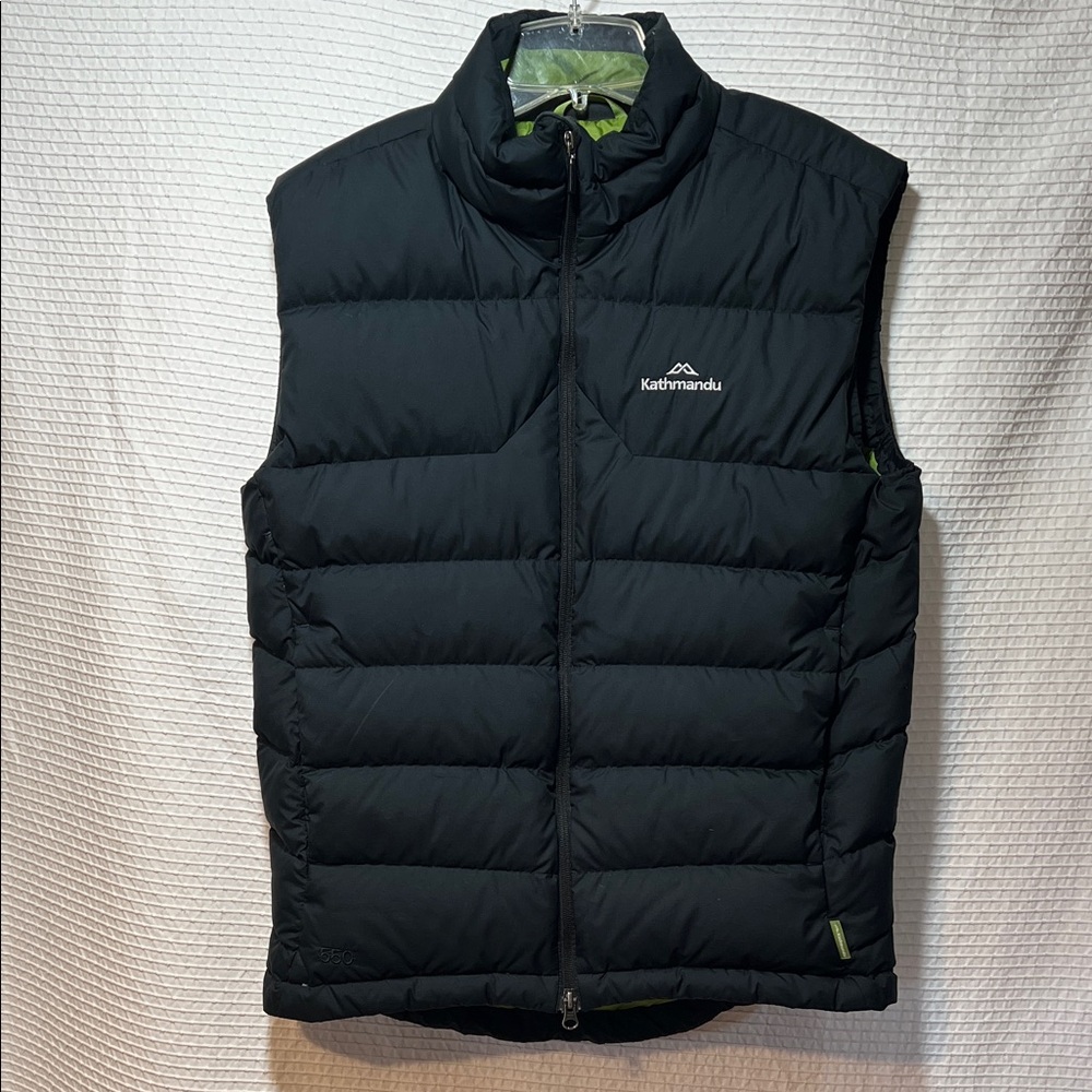 Kathmandu Men's Dark Vest with Green Accents